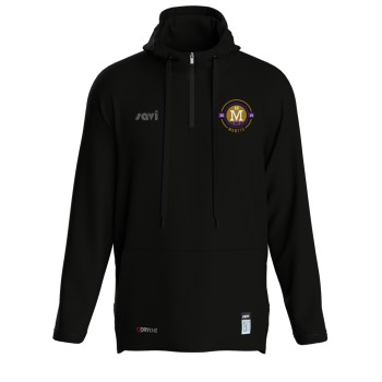 Veste à Capuche & Zip 1/4 Noir